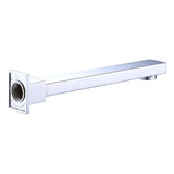 228mm Bath Spout Polished Chrome Finish - Close-Up Angle