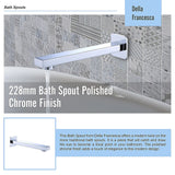 228mm Bath Spout Polished Chrome Finish - Extra Image