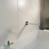 228mm Bath Spout Polished Chrome Finish - 45-Degree Angle