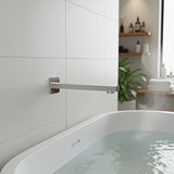 228mm Bath Spout Polished Chrome Finish - Rear View
