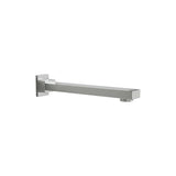 228mm Bath Spout Polished Chrome Finish - Low Angle