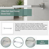 228mm Bath Spout Polished Chrome Finish