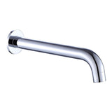 220mm Bath Spout in Polished Chrome Finish - Top-Down View
