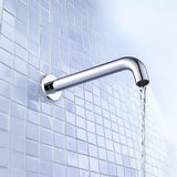 220mm Bath Spout in Polished Chrome Finish - 45-Degree Angle