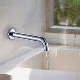 220mm Bath Spout in Polished Chrome Finish - Close-Up Angle