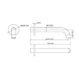 220mm Bath Spout in Polished Chrome Finish - Extra Image