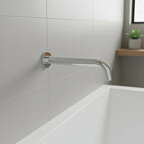220mm Bath Spout in Polished Chrome Finish - Front View