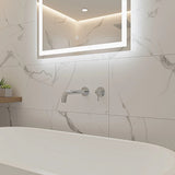 220mm Bath Spout in Polished Chrome Finish - Close-Up Angle