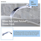 180mm Bath Spout Polished Chrome Finish - Extra Image