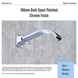 180mm Bath Spout Polished Chrome Finish - Extra Image