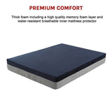 Memory Foam Dog Bed 15CM Thick Large Orthopedic Dog Pet Beds Waterproof Big - Low Angle