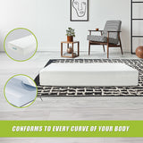 Palermo Contour 20cm Encased Coil Single Mattress CertiPUR-US Certified Foam - Close-Up Angle