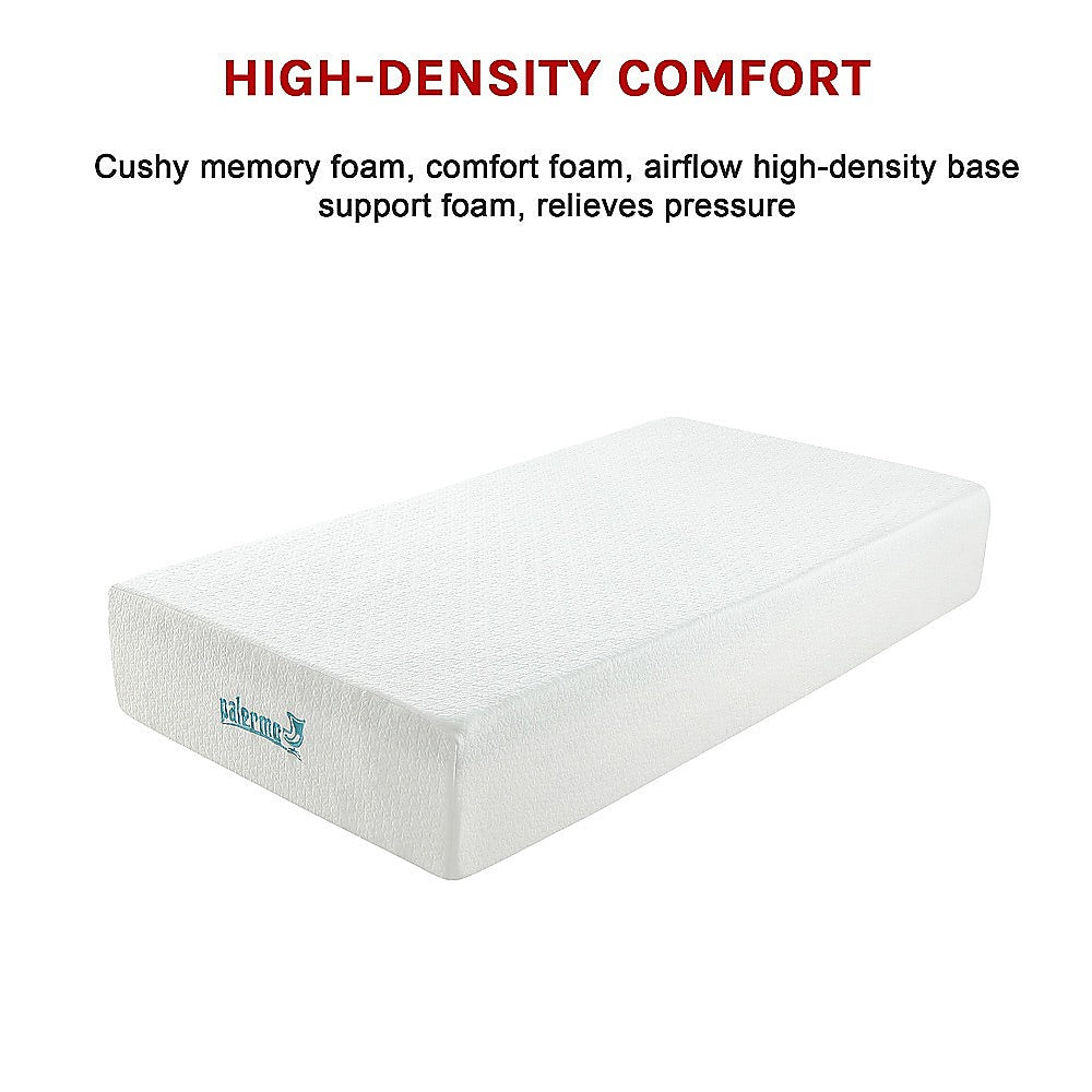 Palermo Contour 20cm Encased Coil Single Mattress CertiPUR-US Certified Foam