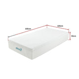 Palermo Contour 20cm Encased Coil Single Mattress CertiPUR-US Certified Foam - Extra Image