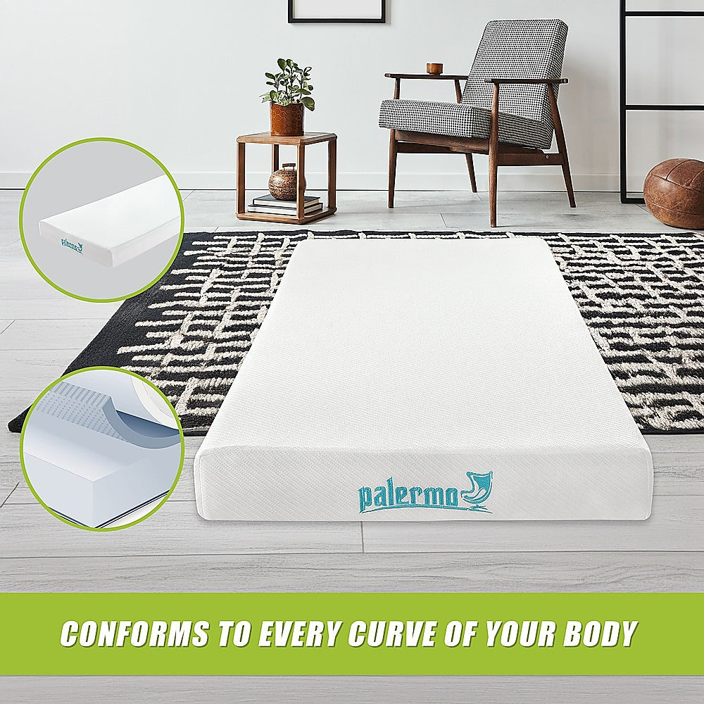 Palermo Queen 25cm Gel Memory Foam Mattress - Dual-Layered - CertiPUR-US Certified