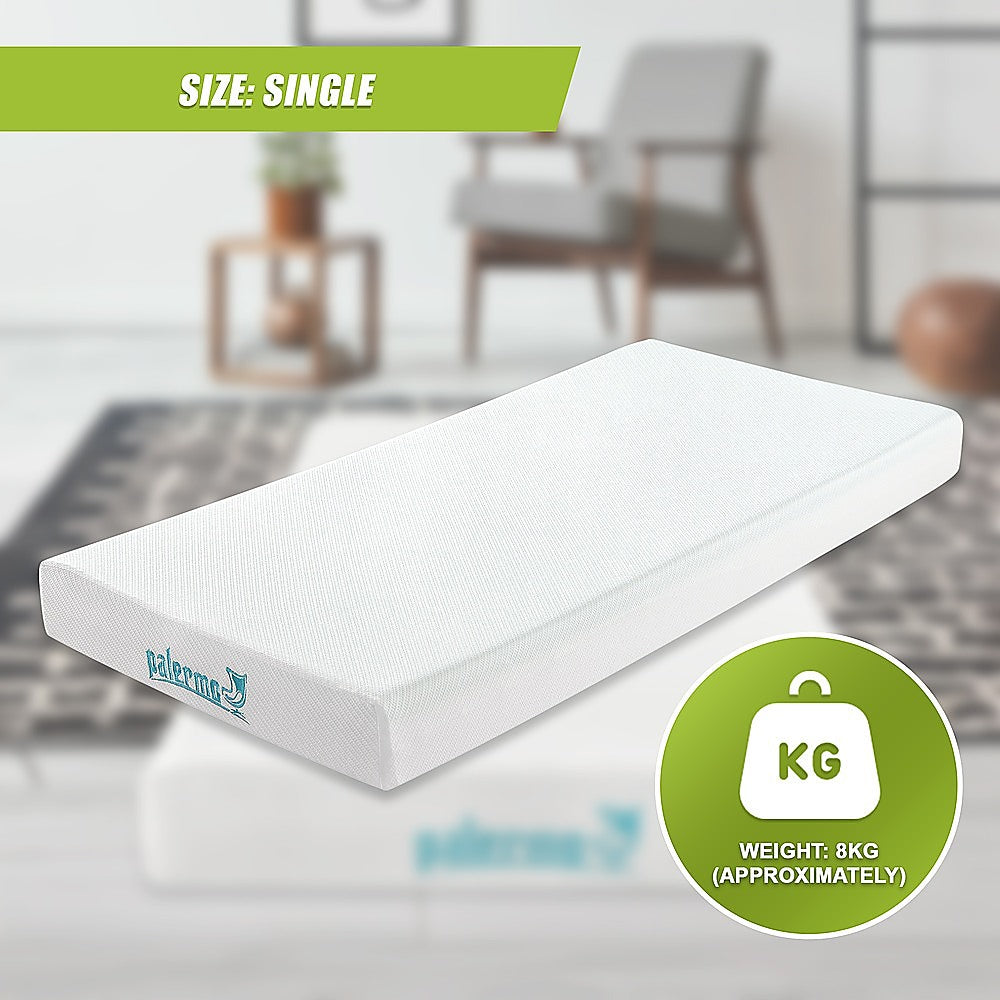 Palermo Queen 25cm Gel Memory Foam Mattress - Dual-Layered - CertiPUR-US Certified