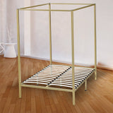 4 Four Poster Double Bed Frame - Rear View