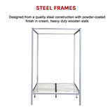 4 Four Poster Double Bed Frame - 45-Degree Angle