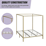 4 Four Poster King Bed Frame - 45-Degree Angle