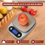 0.1g High Precision Kitchen Scale Rechargable Food Scale Digital 3KG - Extra Image