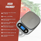 0.1g High Precision Kitchen Scale Rechargable Food Scale Digital 3KG - Extra Image