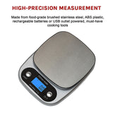 0.1g High Precision Kitchen Scale Rechargable Food Scale Digital 3KG - Extra Image
