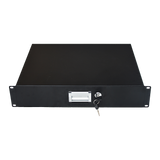 19" Rack Mount 2U Steel Plate DJ Drawer Equipment Cabinet Locking Lockable