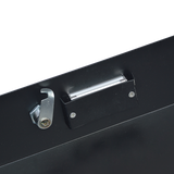 19" Rack Mount 2U Steel Plate DJ Drawer Equipment Cabinet Locking Lockable