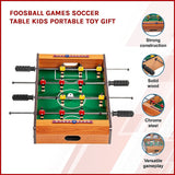 Foosball Games Soccer Table Kids Portable Toy Gift - Side View