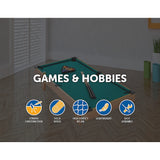 Kids Mini Billiard Table Game Toy Wooden Snooker Pool Home Fun Birthday Gift