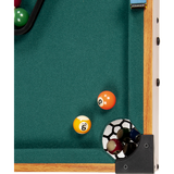 Kids Mini Billiard Table Game Toy Wooden Snooker Pool Home Fun Birthday Gift - Close-Up Angle