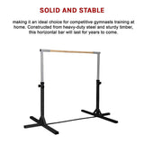 Gymnastics Training Bar Kids Adjustable Horizontal Kip Fitness Gym Equipment - Extra Image