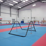 Kids Gymnastics Bars Training Horizontal Bar Monkey Kip Bar Black - Low Angle