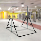Kids Gymnastics Bars Training Horizontal Bar Monkey Kip Bar Black - Front View