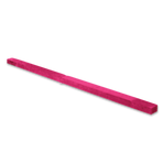 2.2m Gymnastics Folding Balance Beam Pink Synthetic Suede