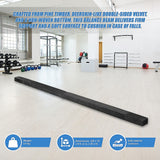 2.2m Gymnastics Folding Balance Beam Black Synthetic Suede - Extra Image