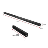 2.2m Gymnastics Folding Balance Beam Black Synthetic Suede - Extra Image