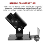 T Bar Row Landmine Platform 360-degree Swivel Fits 1, 2 Olympic Bars - Close-Up Angle