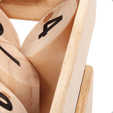 Number Toss Wooden Set Outdoor Games with Carry Case - Top-Down View