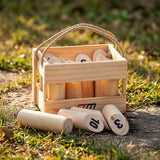 Number Toss Wooden Set Outdoor Games with Carry Case - Front View