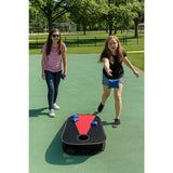 Collapsible Portable Corn Hole Boards With 8 Cornhole Bean Bags, Carry Case - Front View