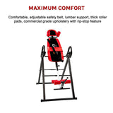 Inversion Table Gravity Stretcher Inverter Foldable Home Fitness Gym - Close-Up Angle
