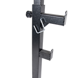 Commercial Squat Rack Adjustable Pair Fitness Exercise Weight Lifting Gym Barbell Stand - Rear View