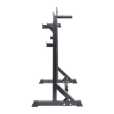 Commercial Squat Rack Adjustable Pair Fitness Exercise Weight Lifting Gym Barbell Stand - Close-Up Angle