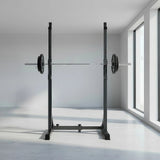 Commercial Squat Rack Adjustable Pair Fitness Exercise Weight Lifting Gym Barbell Stand