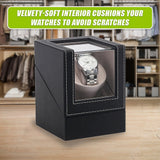 Automatic Watch Winder Display Box Case Motor Rotation Storage PU Leather - Extra Image