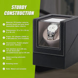 Automatic Watch Winder Display Box Case Motor Rotation Storage PU Leather - Extra Image