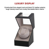 Automatic Watch Winder Display Box Case Motor Rotation Storage PU Leather - Extra Image