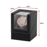 Automatic Watch Winder Display Box Case Motor Rotation Storage PU Leather - Extra Image