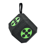 Archery 3D Dice Target Cube Reusable 18 Sides 23CM Self Healing XPE Foam Target - Close-Up Angle
